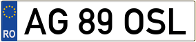 Truck License Plate